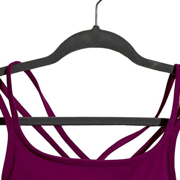 Athleta Strappy Purple Hyper Focus Padded Criss Cross Back Sports Bra XXS - Picture 5 of 10